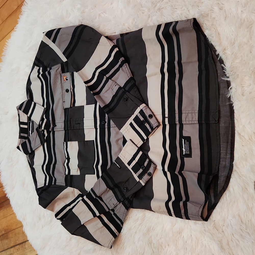 The Hundreds striped button down shirt size medium